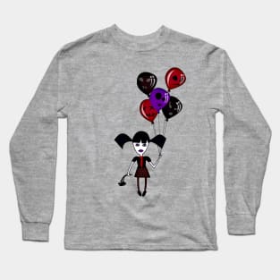 Balloon Goth Girl Long Sleeve T-Shirt